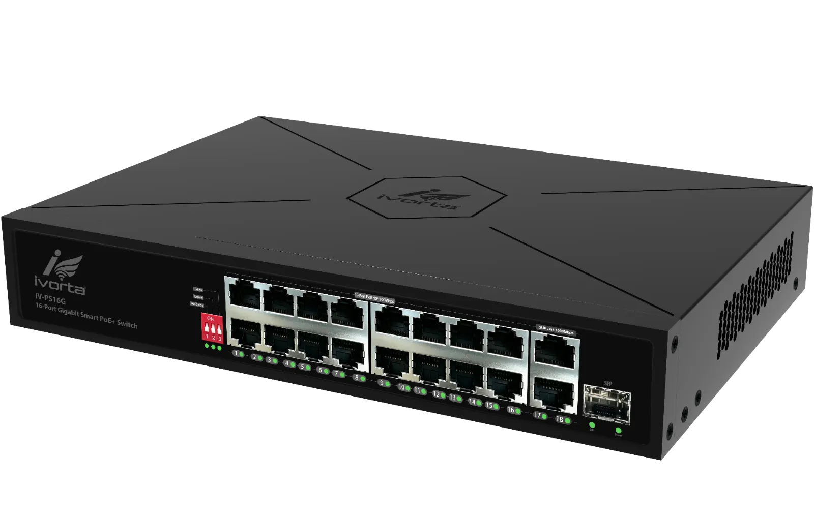 IV-PS16G 16-Port Gigabit Smart PoE+ Switch
