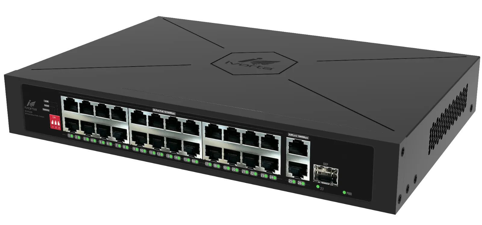 IV-PS24S 24 Port  Akıllı PoE+ Switch